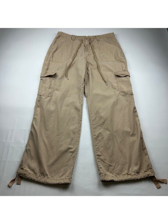 wild fable Pants - Wild Fable Dark Khaki Canvas Cargo Parachut Pant L